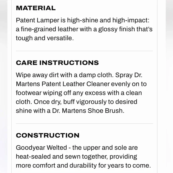 Dr Martins 1460 Women’s Ice Pale Pink Patent Leather 8-Eye Lace Up Boots Size 10 - Picture 15 of 16